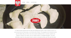Desktop Screenshot of jenniespierogies.com